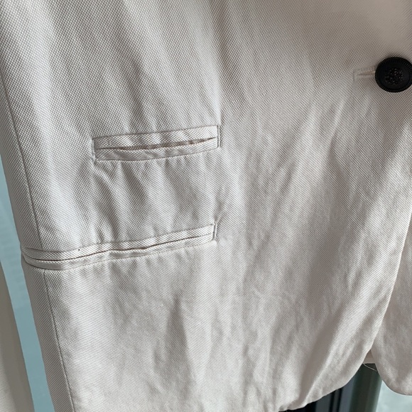 Formal white linen blazer - Picture 6 of 6